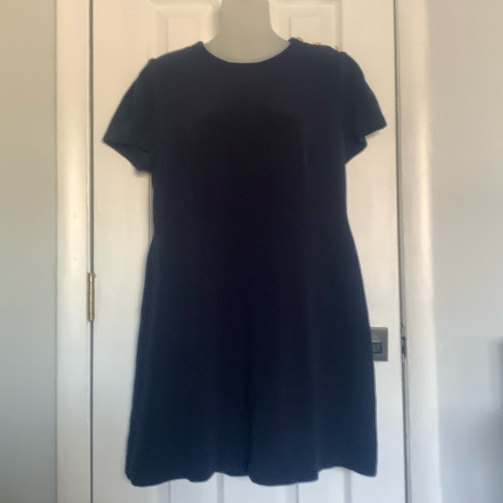 DRAPER JAMES navy blue dress